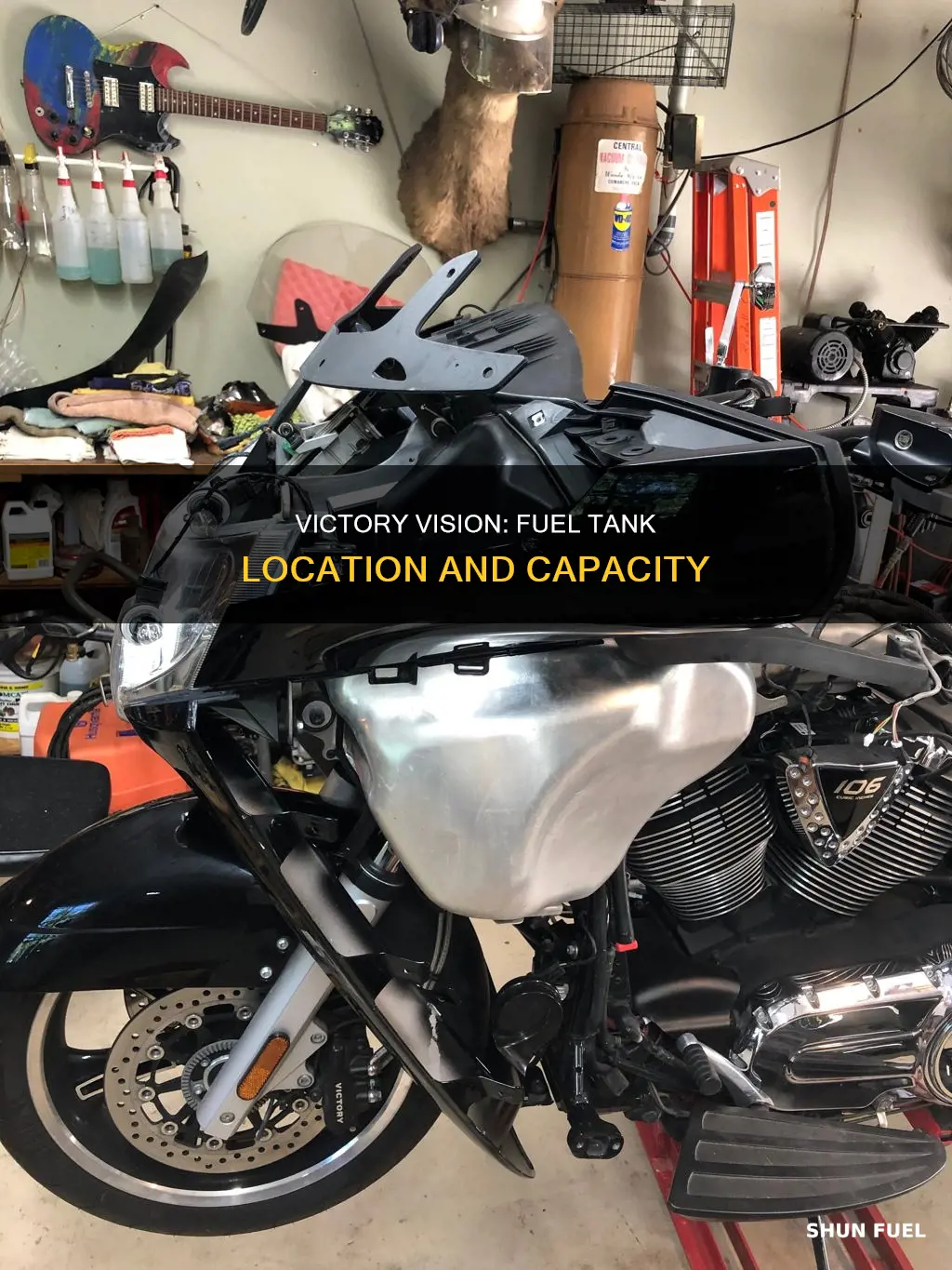 where is the fuel tank on a victory vision