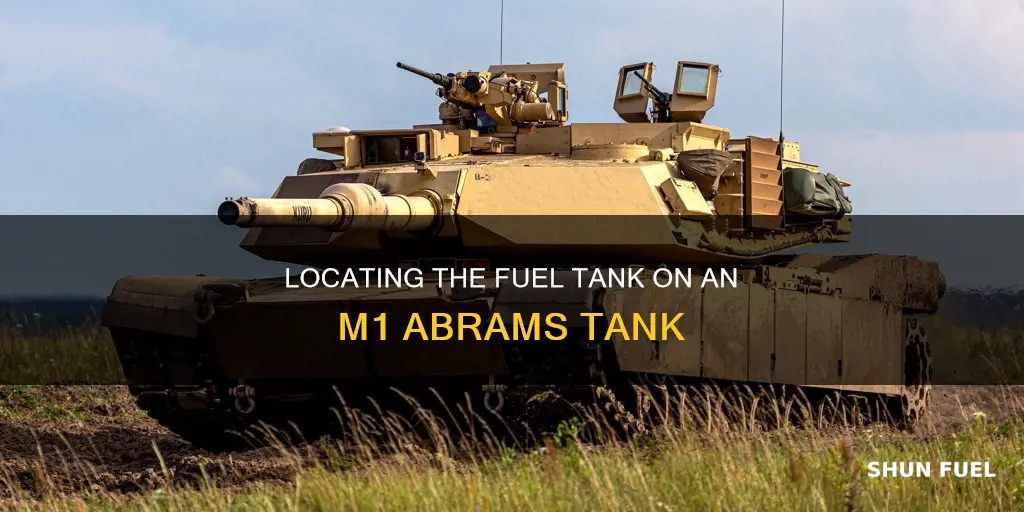 where is the fuel tank on an m1 abrams