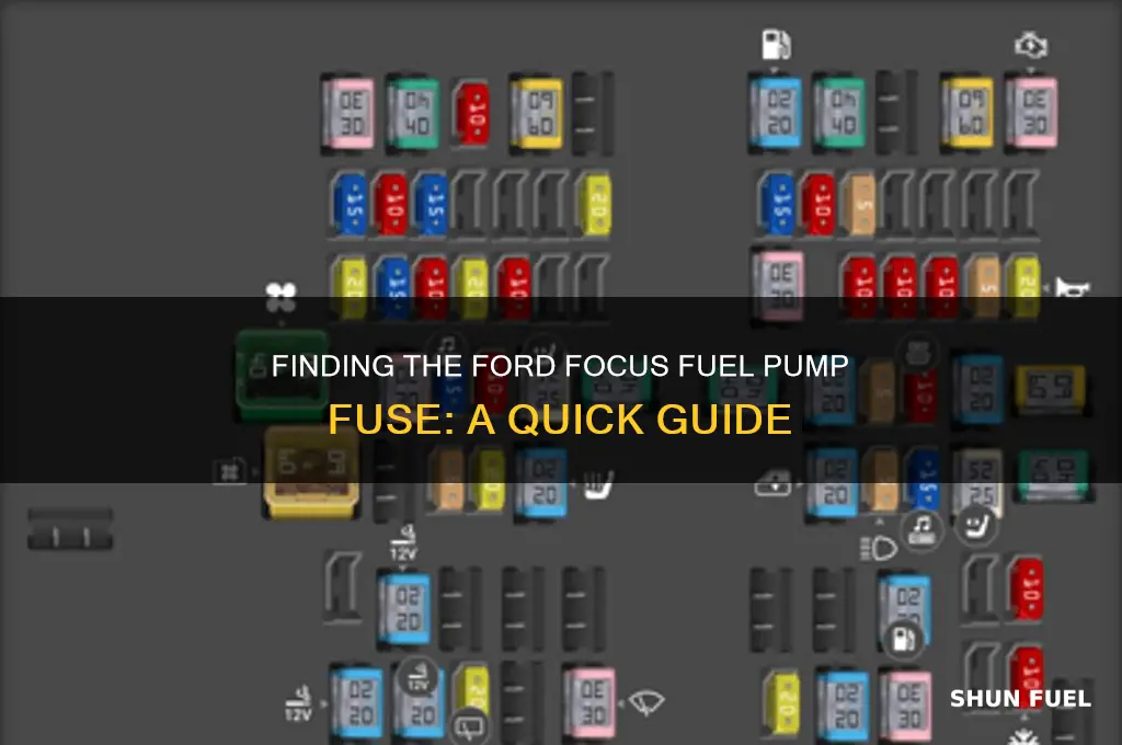 where is the fuse for a ford focus fuel pump