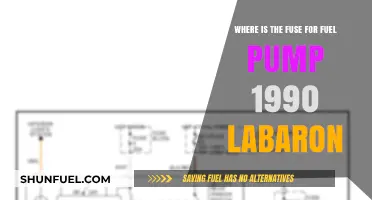 Finding the Fuel Pump Fuse in a 1990 LeBaron: A Guide