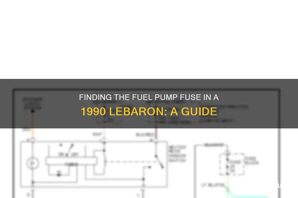 where is the fuse for fuel pump 1990 labaron