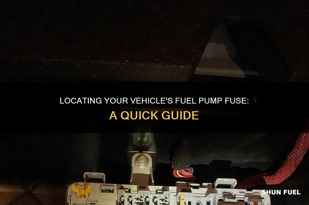 where is the fuse for the fuel pump