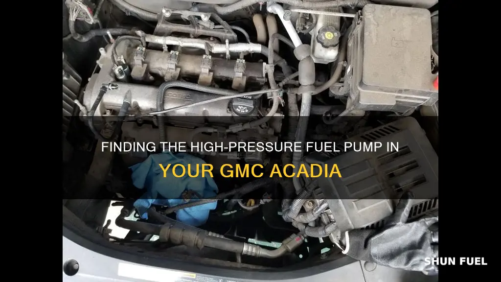 where is the high pressure fuel pump gmc adadia