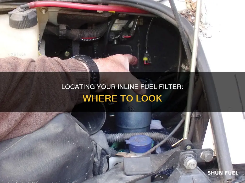 where is the inline fuel filter located