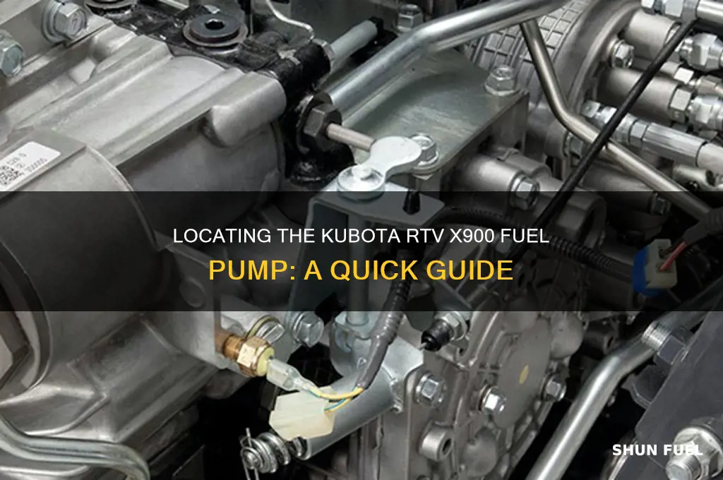 where is the kubota rtv x900 fuel pump