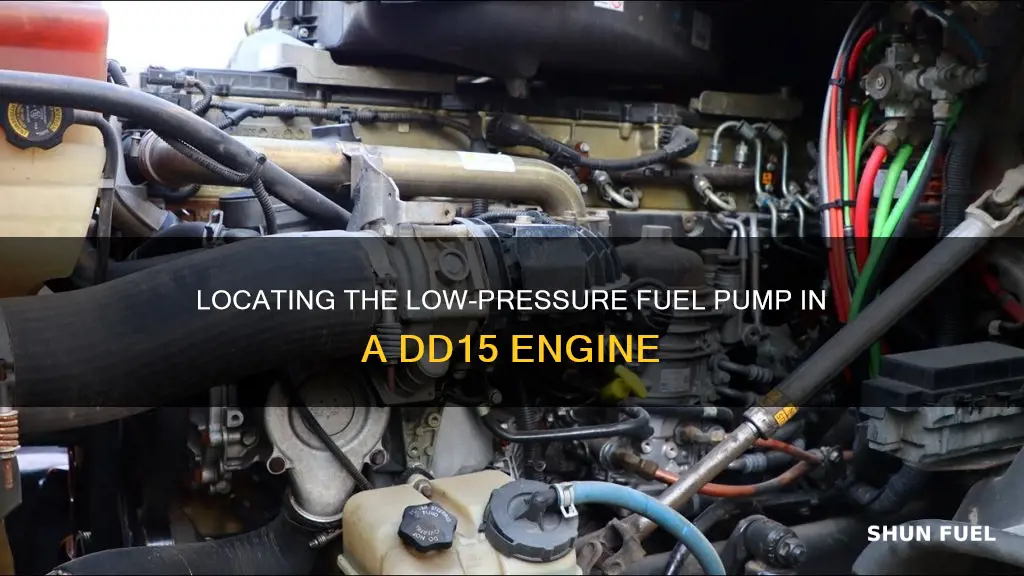 where is the low pressure fuel pump on a dd15