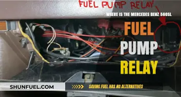 Locating the Fuel Pump Relay in a Mercedes Benz 560SL