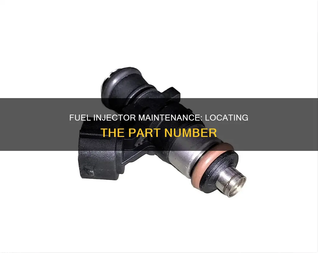where is the part number on a fuel injector