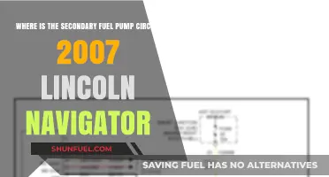 2007 Lincoln Navigator: Locating the Secondary Fuel Pump Circuit