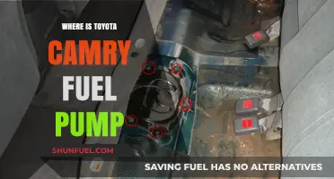 Locating Your Toyota Camry's Fuel Pump: A Quick Guide