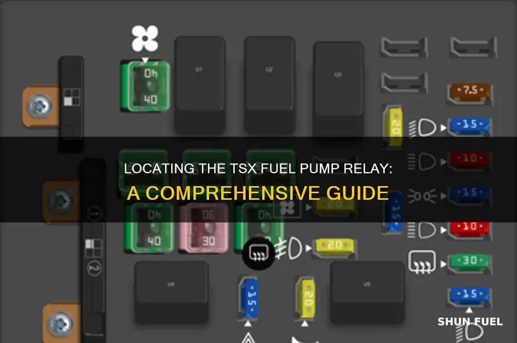 where is tsx fuel pump relay