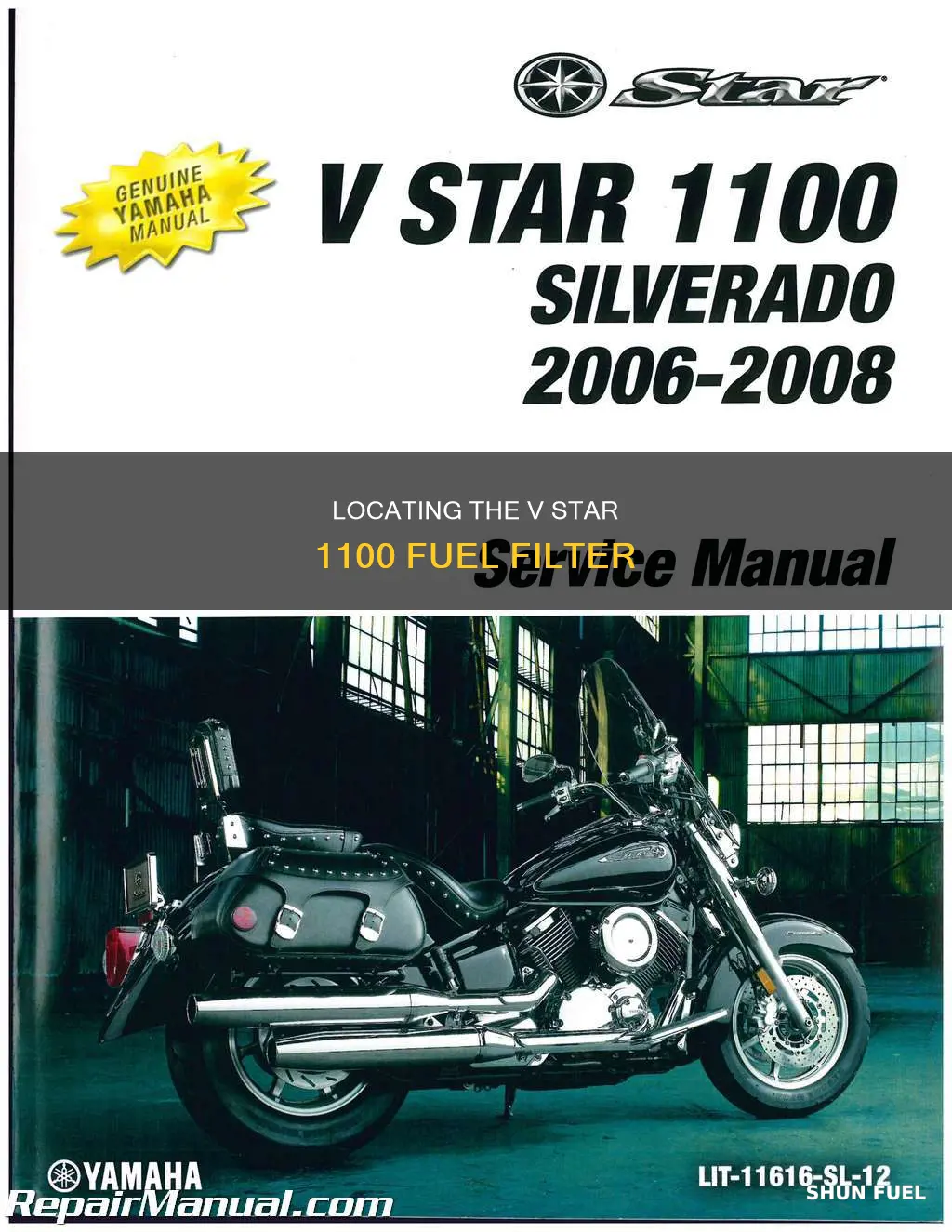 where is v star 1100 fuel filter
