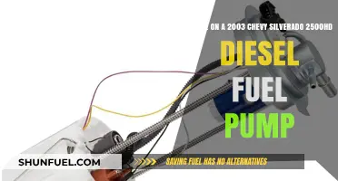 Locating the Fuel Pump on a 2003 Chevy Silverado 2500HD