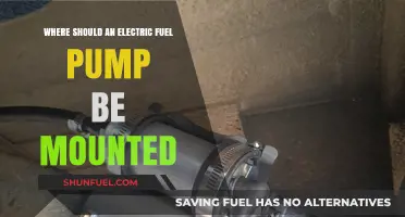 Optimal Electric Fuel Pump Mounting Locations for Performance and Safety