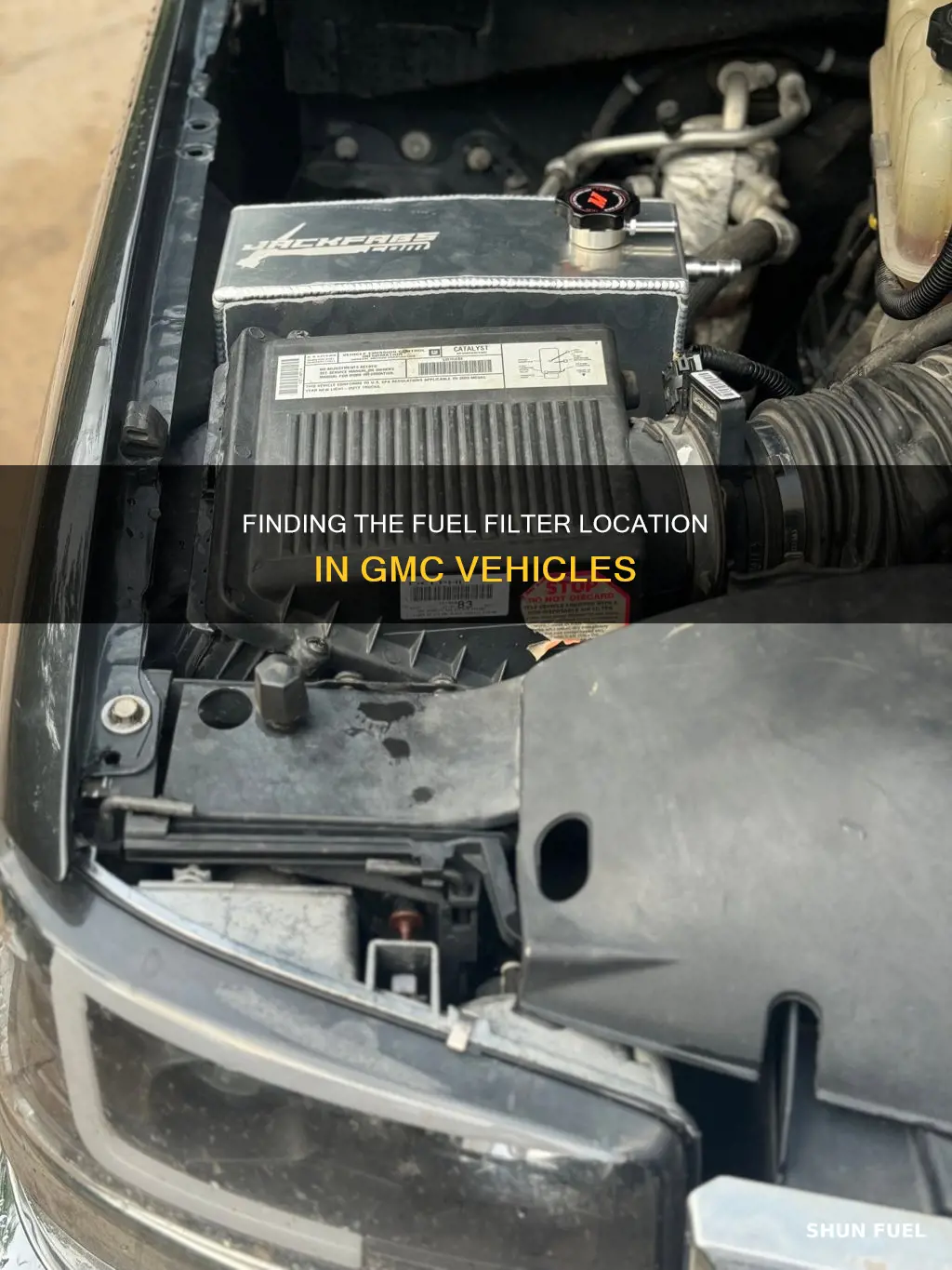 where the fuel filter on an 01 gmc