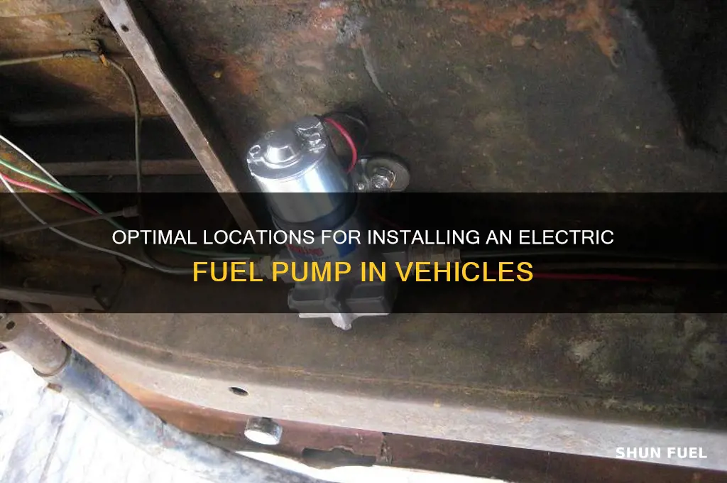 where to add electric fuel pump