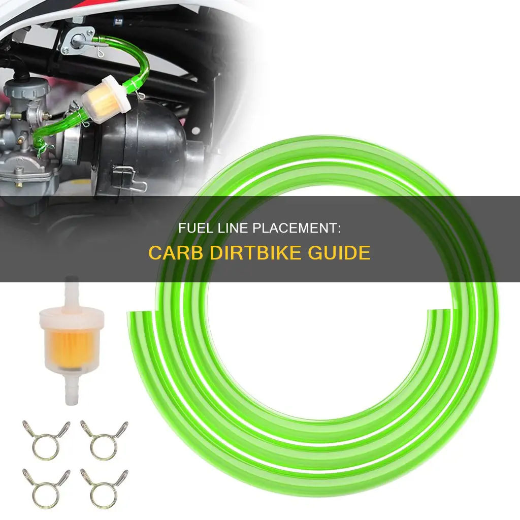 where to attach fuel line to carb dirtbike