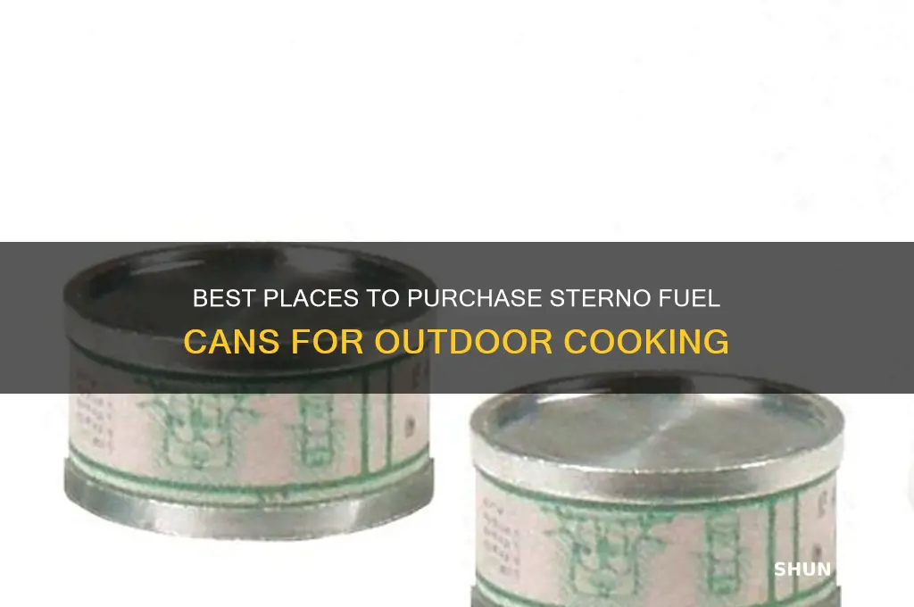 where to buy sterno fuel cans