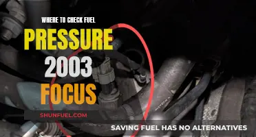 Locating Fuel Pressure Checkpoints in a 2003 Ford Focus