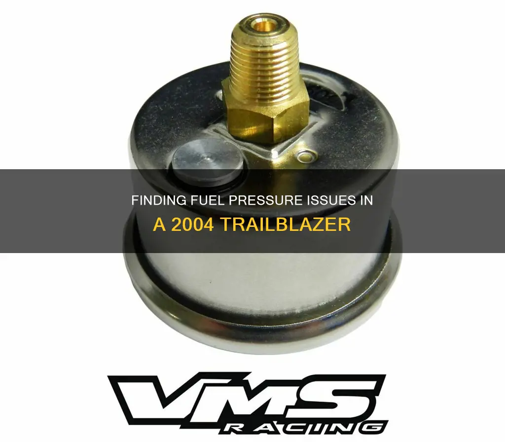 where to check fuel pressure 2004 trailblazer