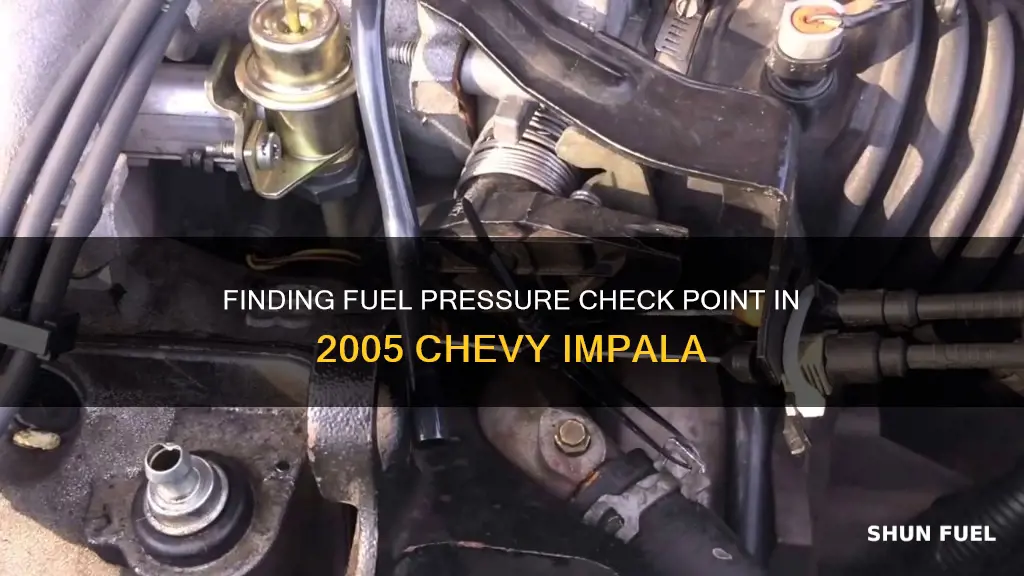 where to check fuel pressure on a 2005 chevy impala