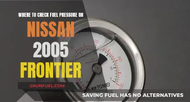 Fuel Pressure Check: 2005 Nissan Frontier Guide