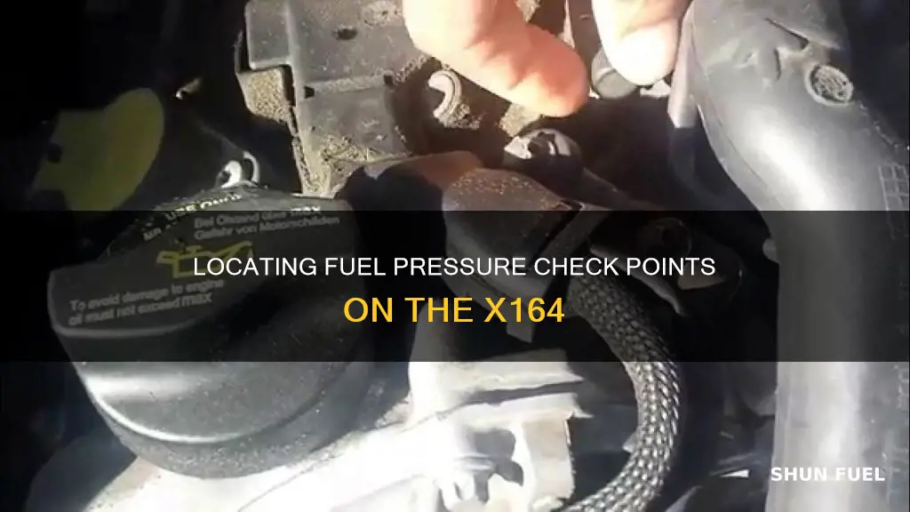 where to check fuel pressure on x164