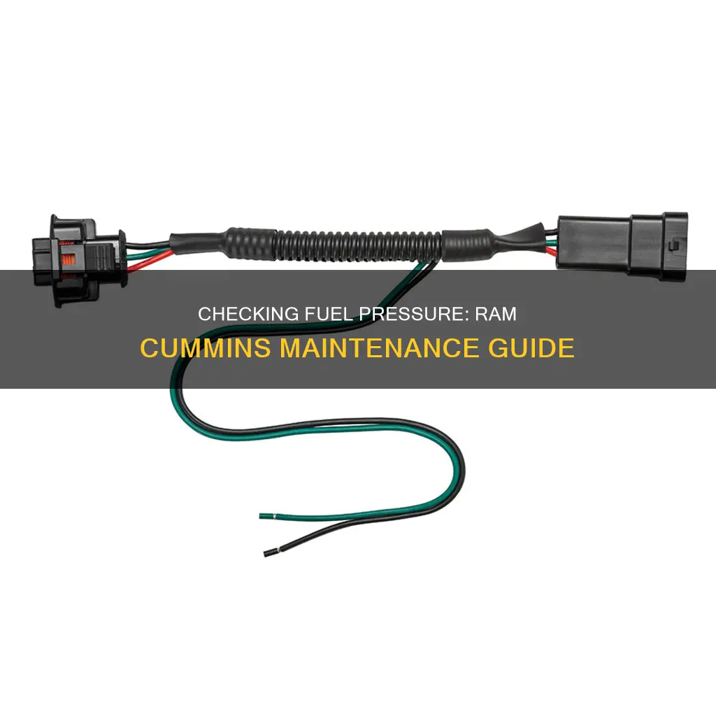 where to check fuel pressure ram cummins