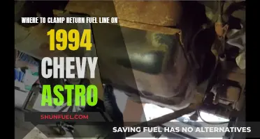 Best Return Fuel Line Clamping Point for '94 Astro