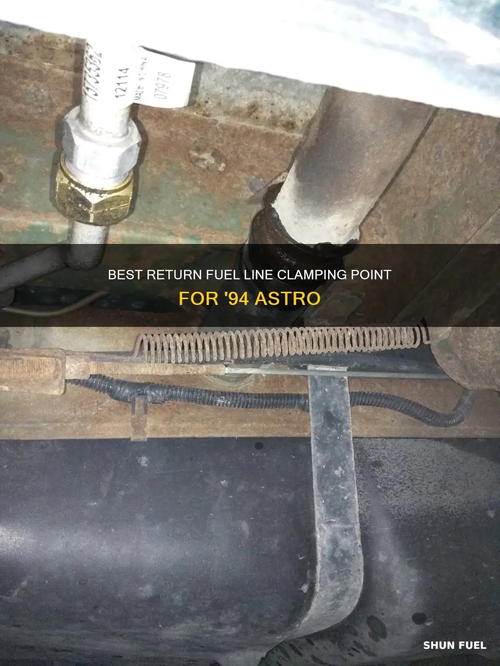 where to clamp return fuel line on 1994 chevy astro