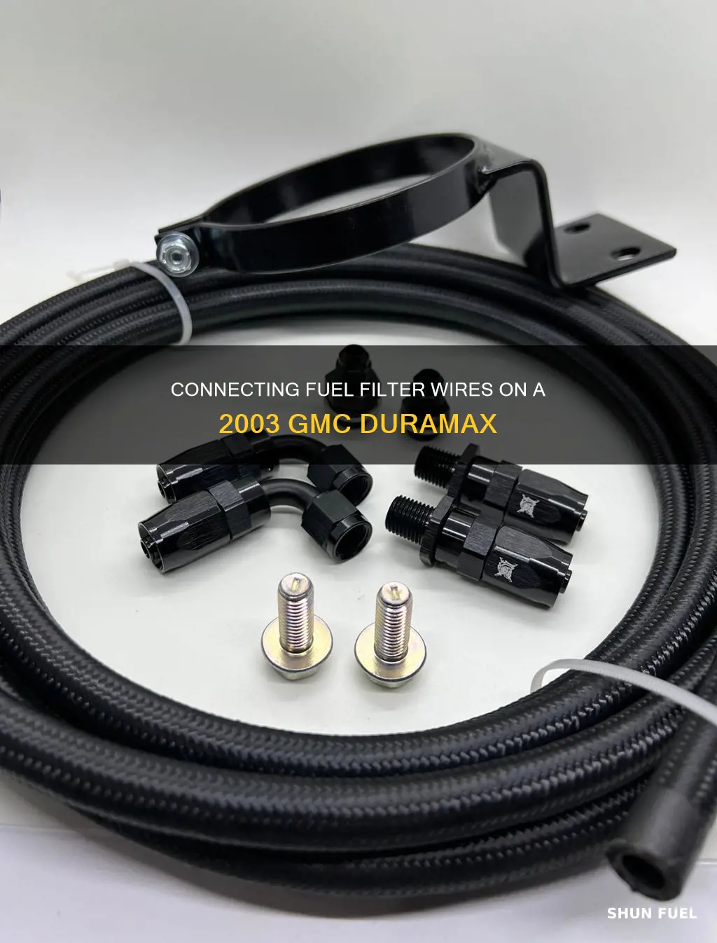 where to connect 2003 gmc duramax diesel fuel filter wires