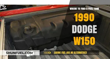 Finding the Fuel Tank in a 1990 Dodge W150