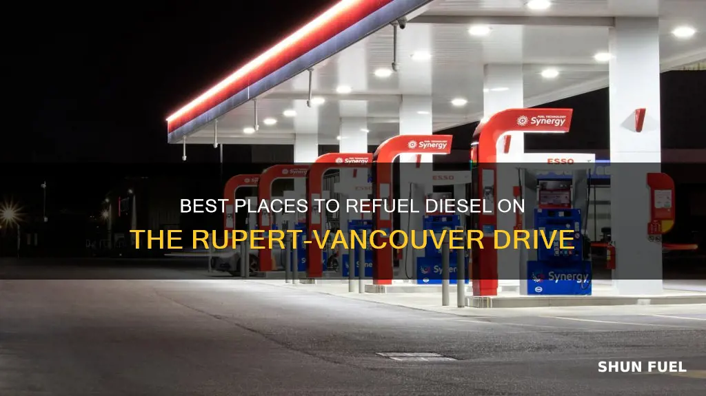 where to find diesel fuel driving prince rupert to vancouver