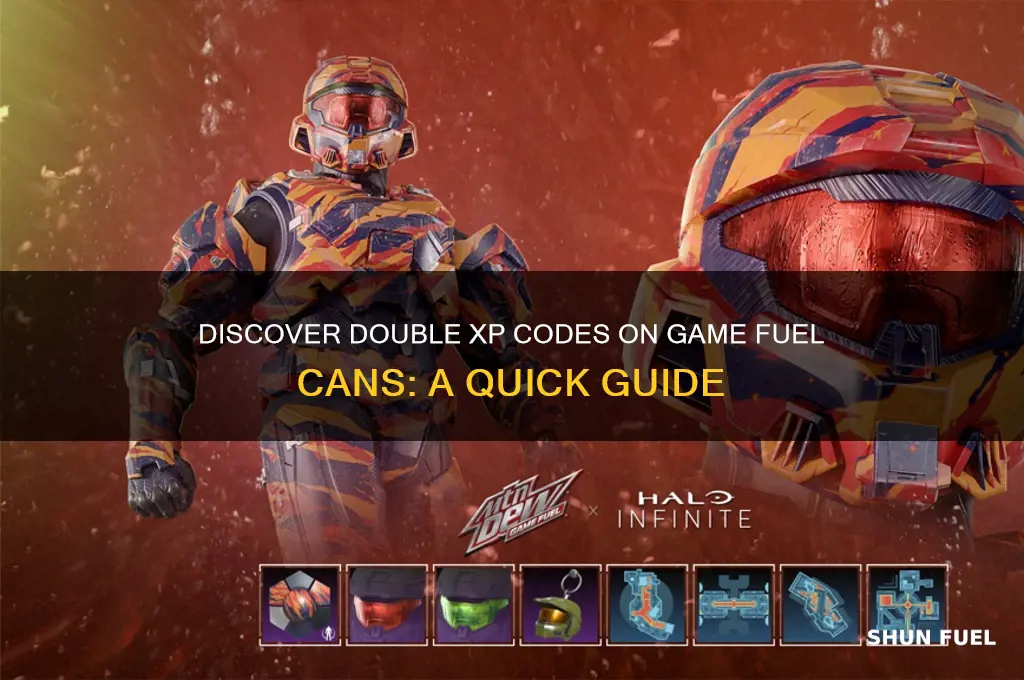 where to find double xp code on game fuel can