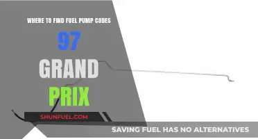 Finding Fuel Pump Codes for Your 1997 Grand Prix: A Guide