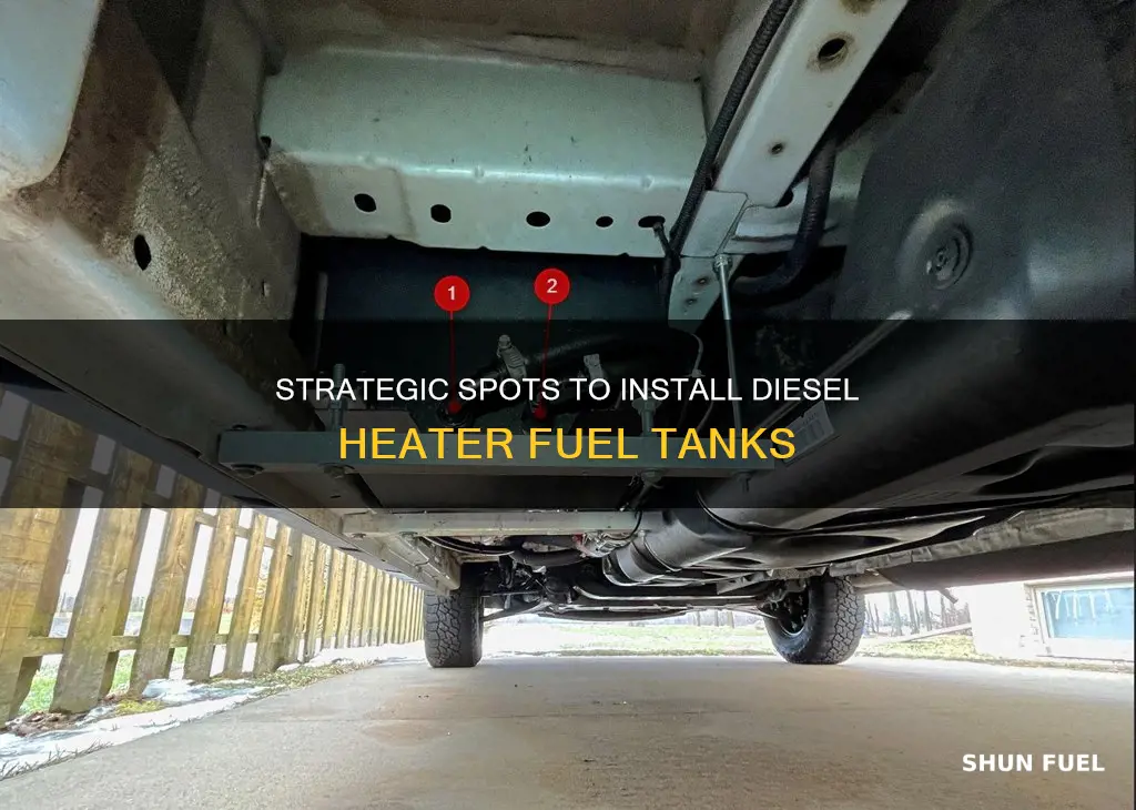 where to fit diesel heater fuel tank
