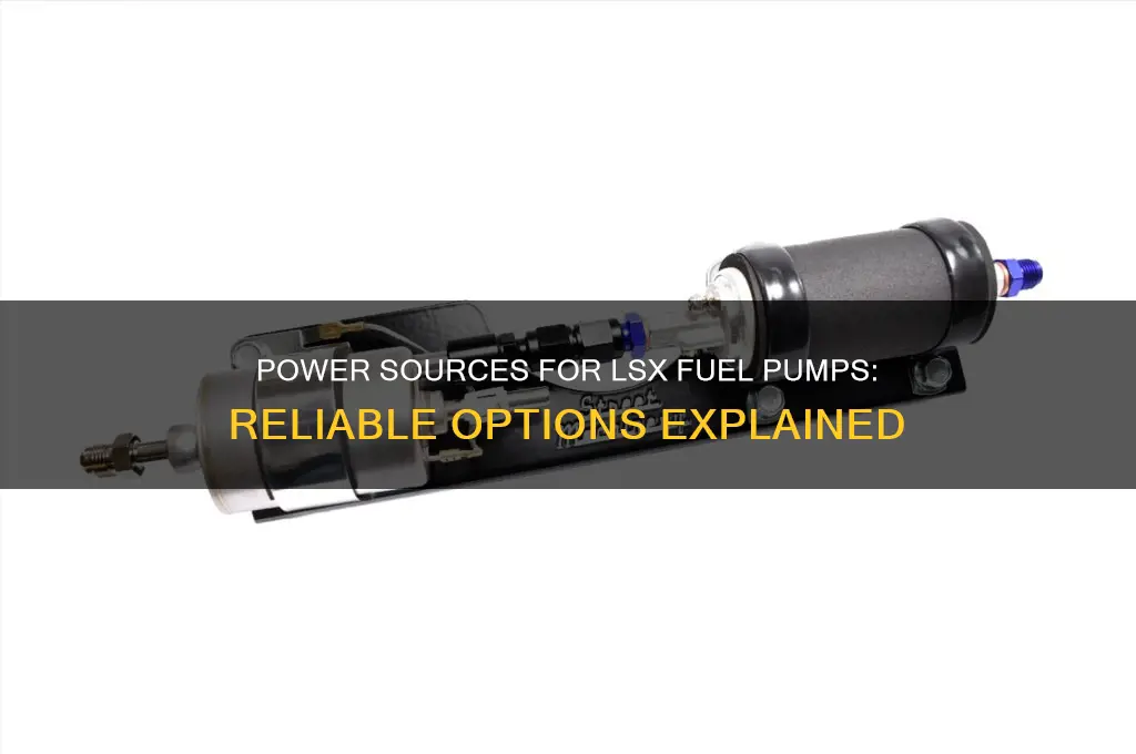 where to get power for fuel pumps lsx