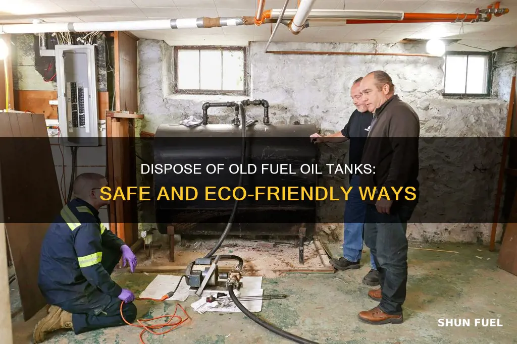 where to get rid of an old fuel oil tank