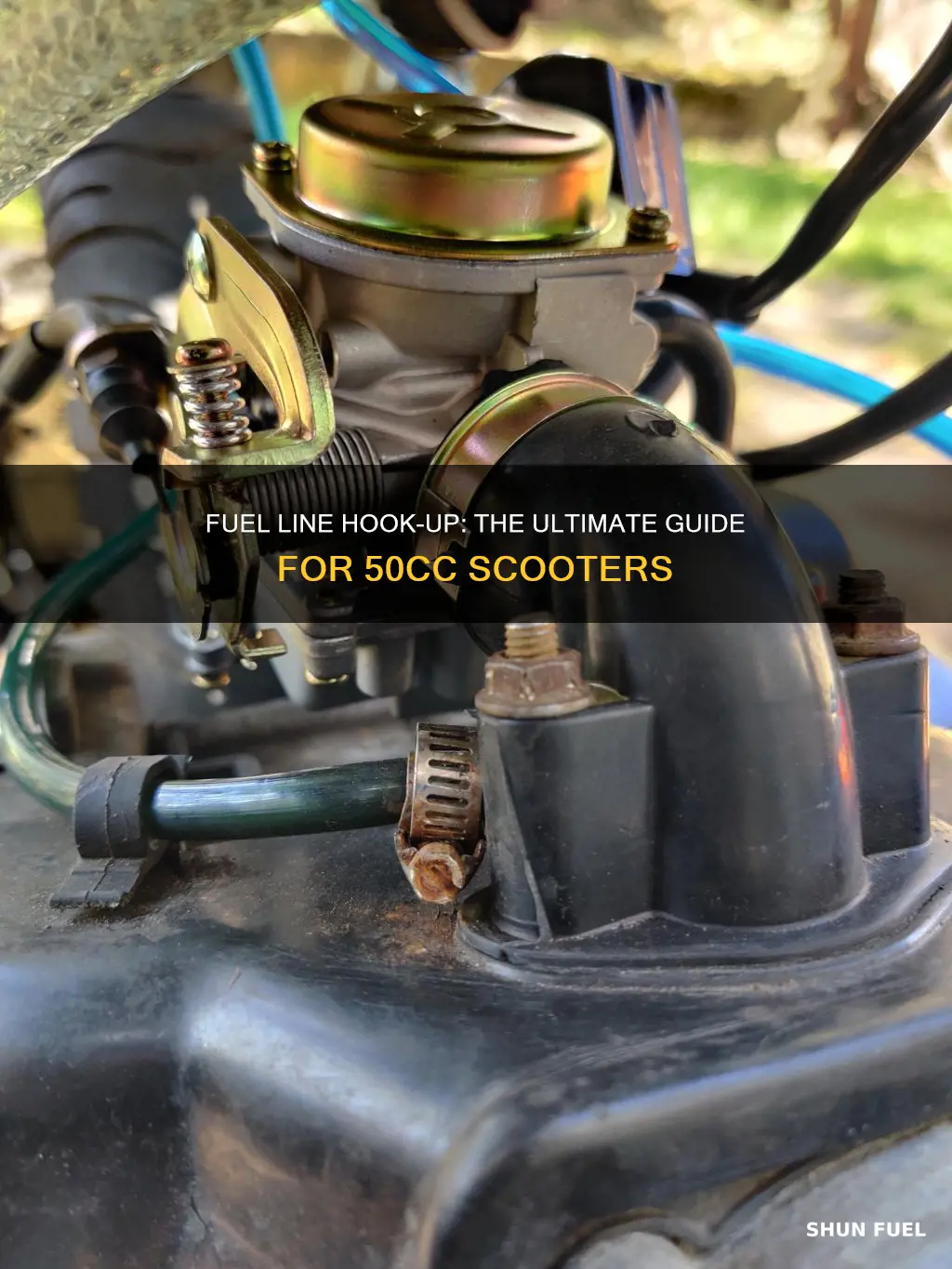 where to hook up fuel lines on a 50cc scooter