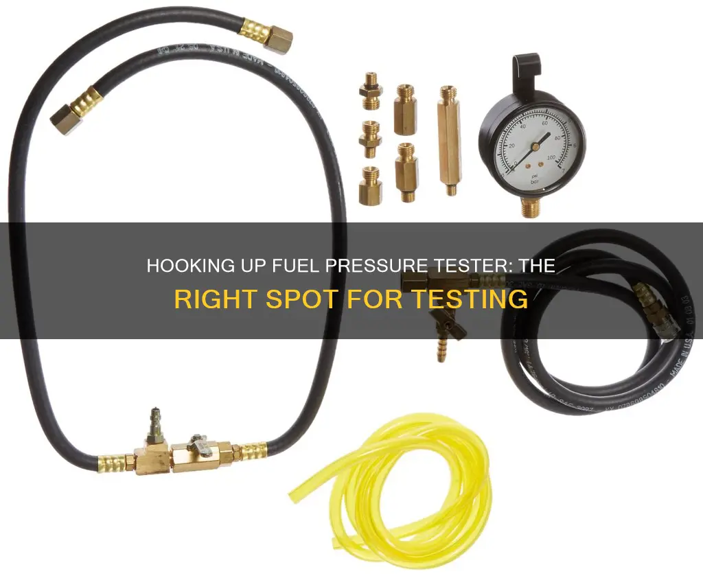 where to hook up fuel pressure tester cis