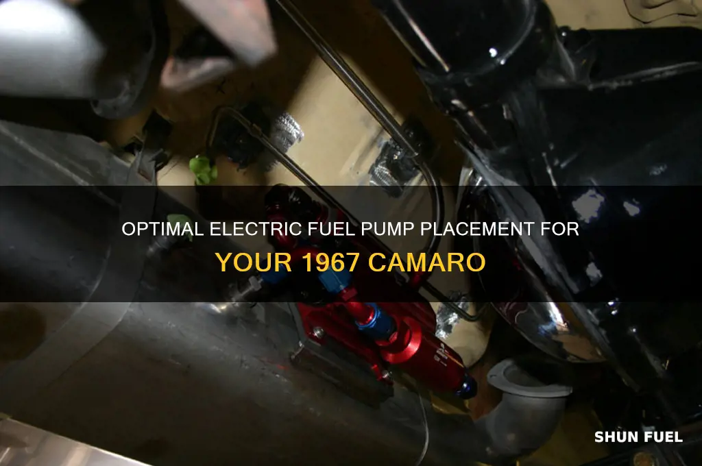 where to install electric fuel pump on 67 camaro