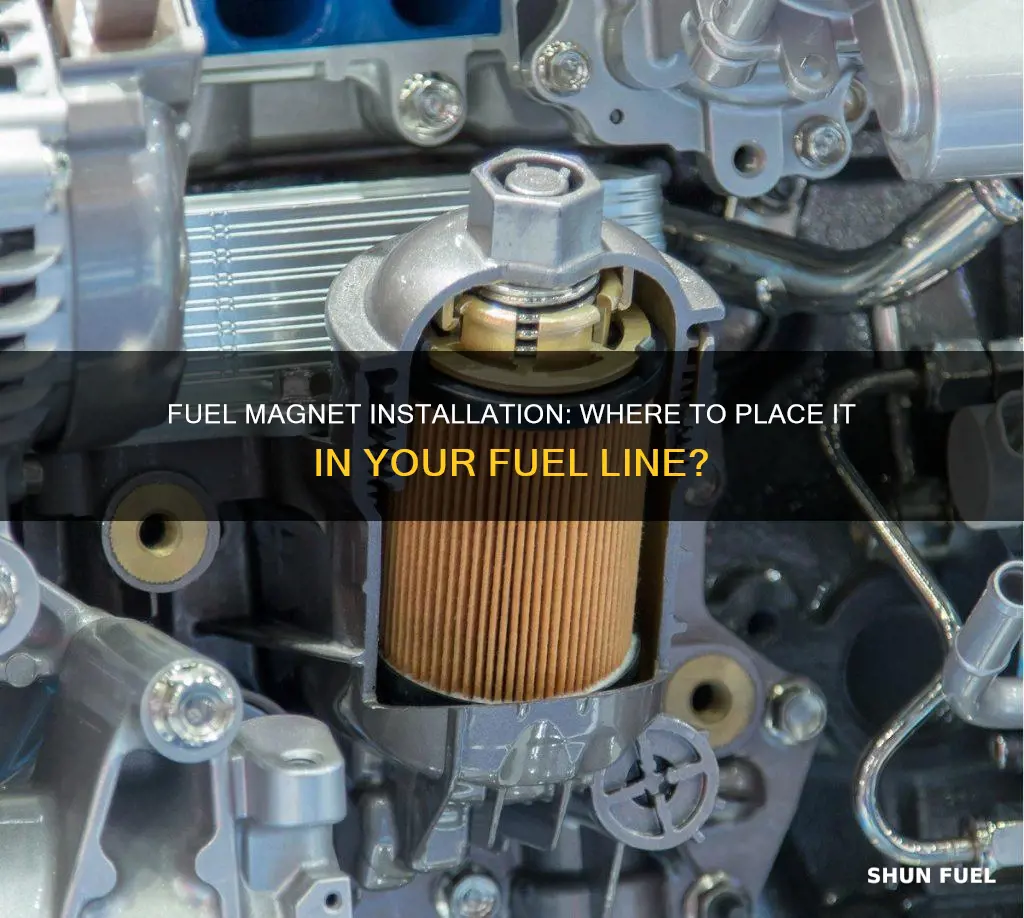 where to install fuel magnet fuel line