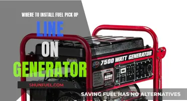 Fuel Pickup Line Installation: The Generator's Optimal Placement