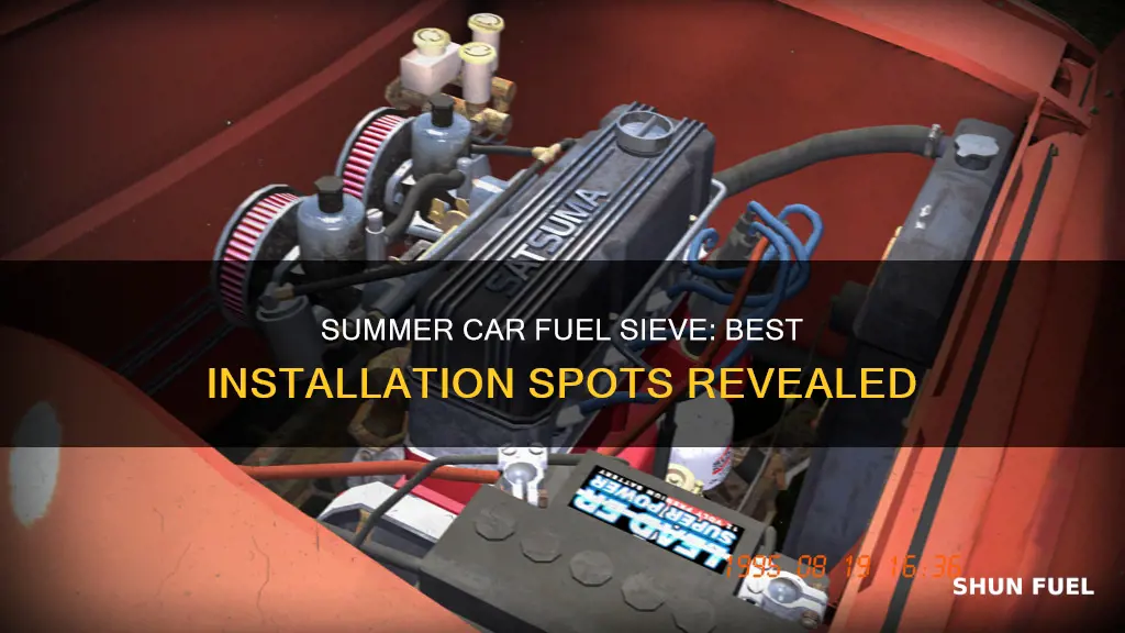 where to install fuel strainer my summer car