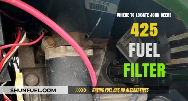 Locating the Fuel Filter in Your John Deere 425 Tractor