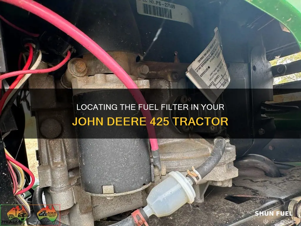 where to locate john deere 425 fuel filter