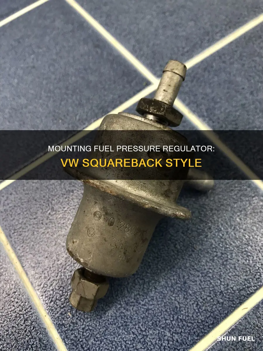 where to mount a fuel pressure regulator on vw squareback