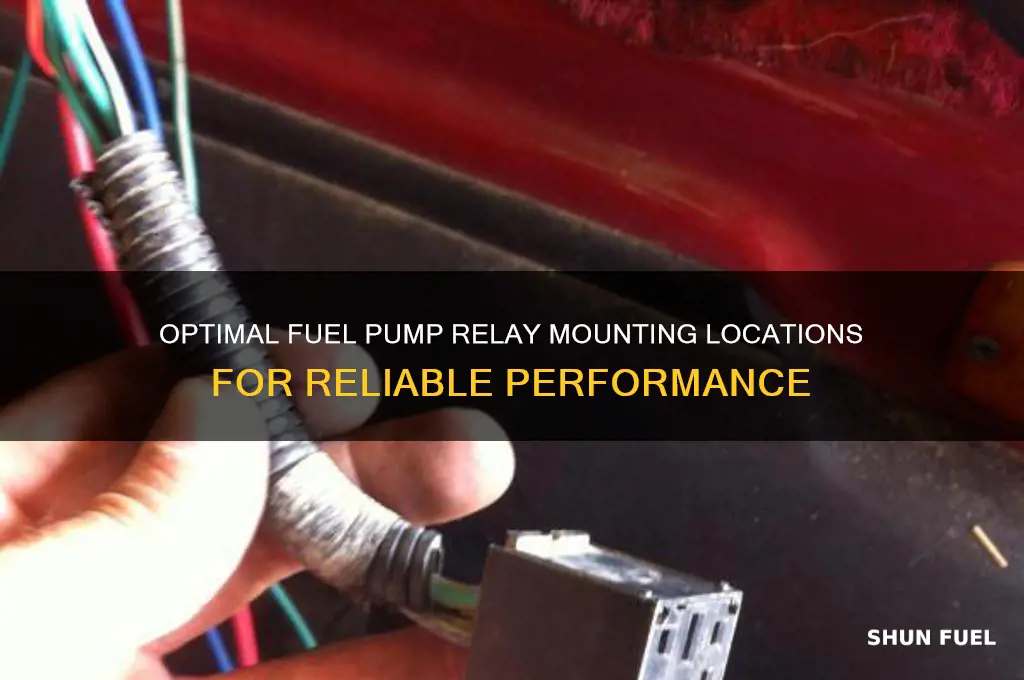 where to mount a fuel pump relay