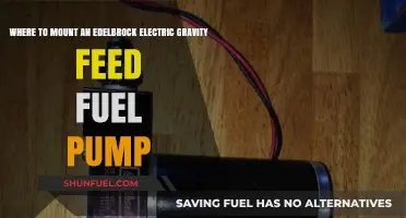 Optimal Mounting Locations for Your Edelbrock Electric Gravity Feed Fuel Pump
