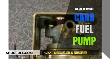 Optimal Carb Fuel Pump Mounting Locations for Performance and Safety